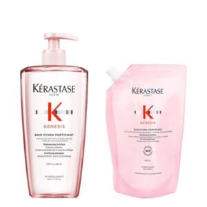 Kit kérastase shampoo bain hydra-fortifiant com refil